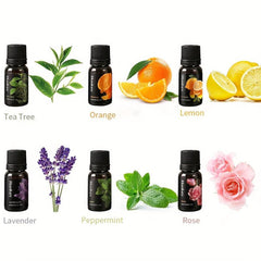 Organic Essential Oils Aromatherapy Kit for Diffuser Humidifiers Massage Candle