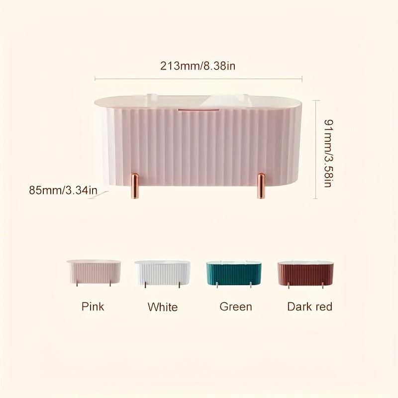 Q-tip Holder 3 Compartments Pad Storage Swab Dispenser