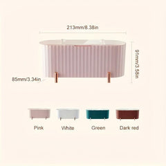 Q-tip Holder 3 Compartments Pad Storage Swab Dispenser