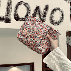 Floral Makeup Bag Large Capacity Travel Toiletry Bag Waterproof