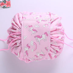 Drawstring Cosmetic Bag Portable & Waterproof Makeup Pouch