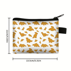 Dino Chicken Nugget Makeup Bag for Women & Girls