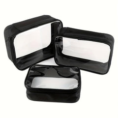 Clear Waterproof PVC Toiletry Travel Bag Large Capacity Organizer