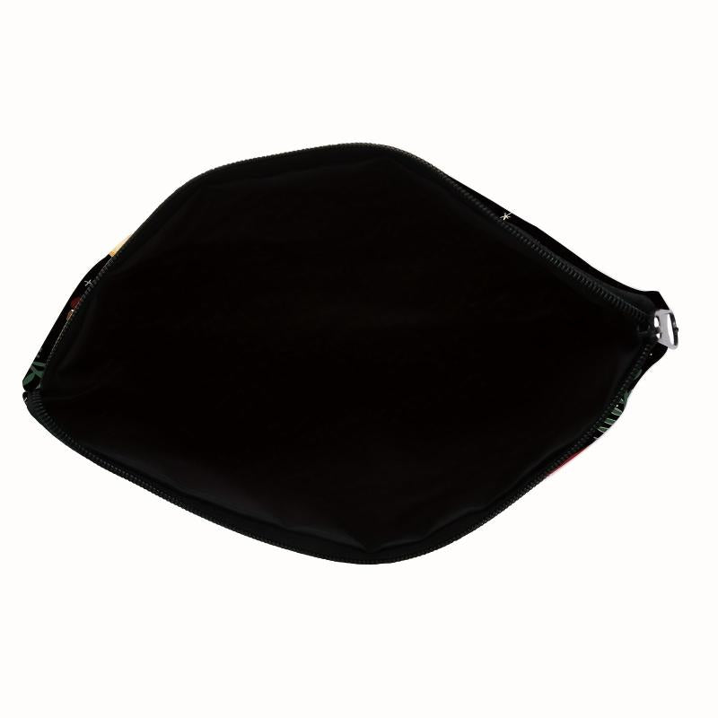 Mushroom Square Cosmetic Bag Adorable Roomy Makeup Toiletry Travel Bag