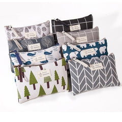 Zipper Cosmetic Pouch Travel Makeup Organizer