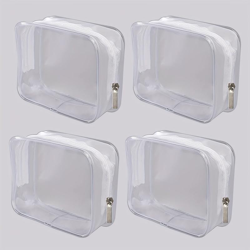 Clear Makeup Bags Set Transparent Cosmetic Bag Travel Toiletry Zipper