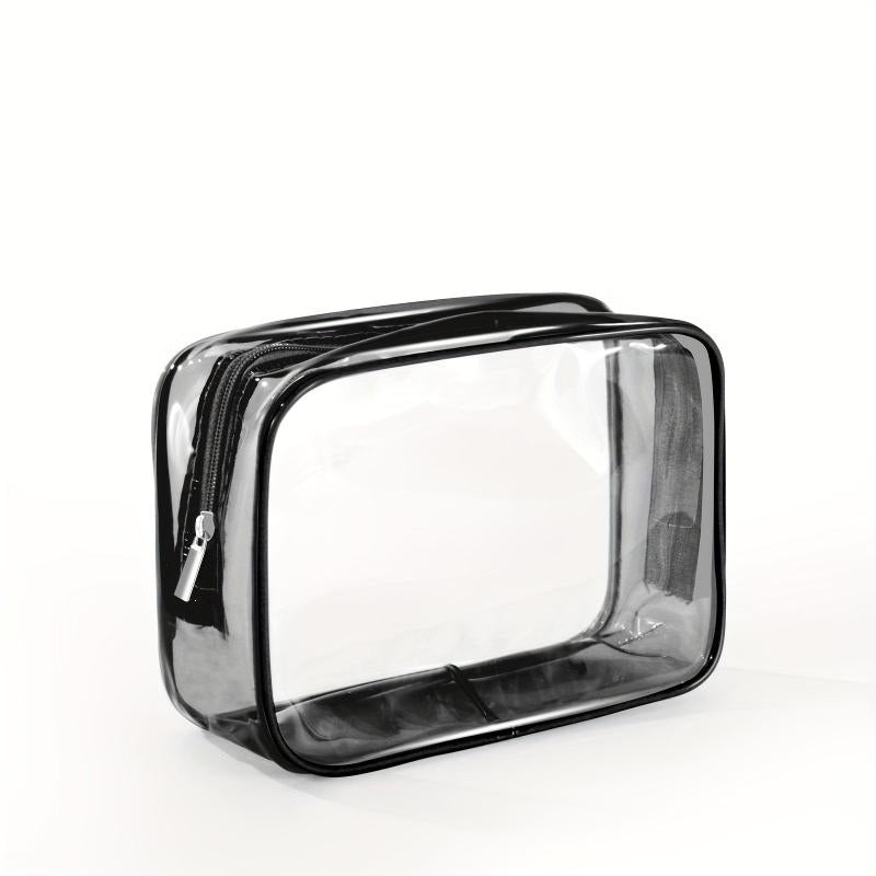 Transparent Zipper Cosmetic Bag Travel Makeup Organizer Lightweight Bag