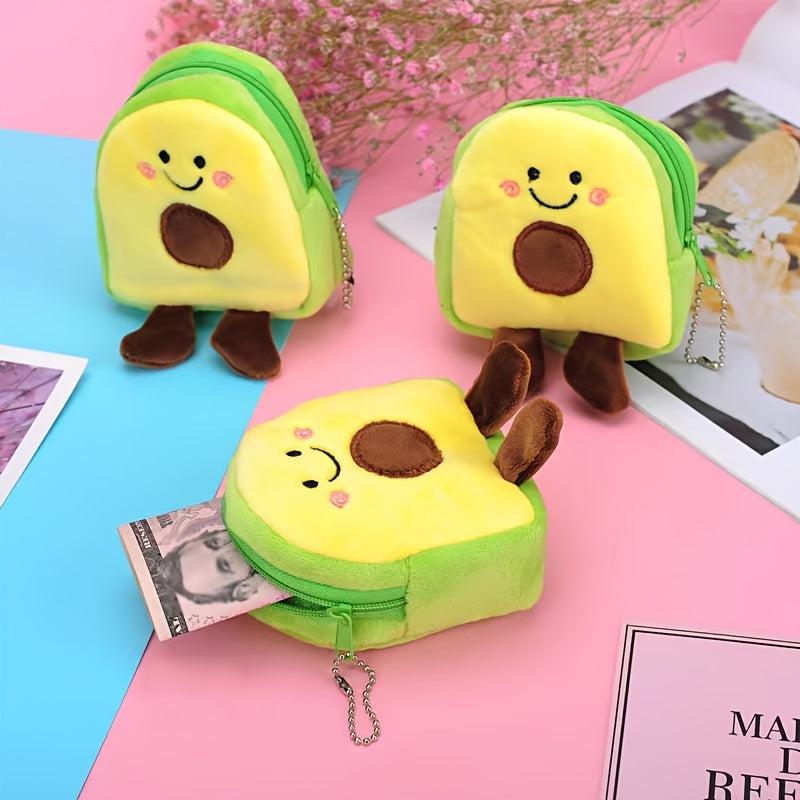 Avocado Makeup Pouch for Lipstick and Keys, Ideal Student Gift