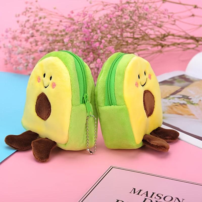 Avocado Makeup Pouch for Lipstick and Keys, Ideal Student Gift