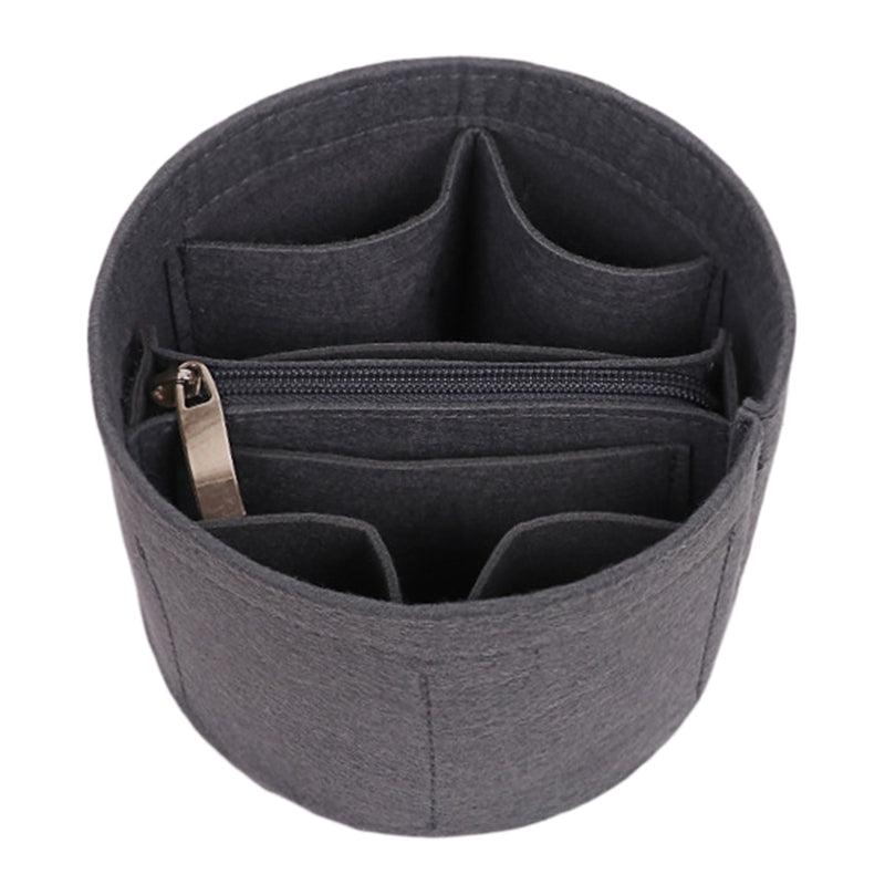 Women Bucket Bag Felt Compartment Liner Makeup Storage Bag