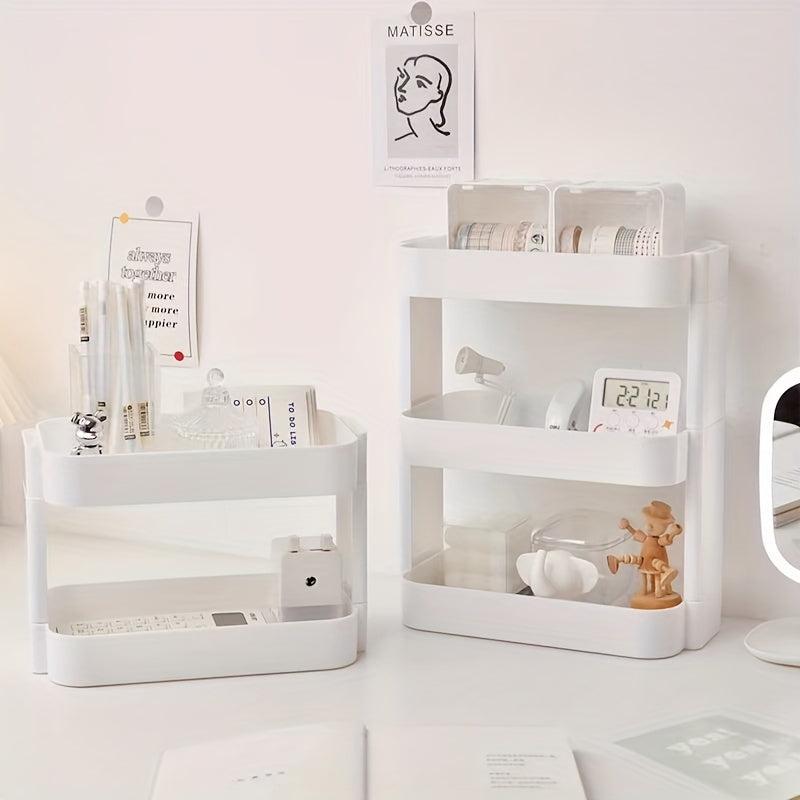 Double Layer Makeup Organizer Cosmetic Storage Rack