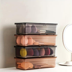 Large Makeup Brush Storage Box - Keep Brushes Organized & Dust Free