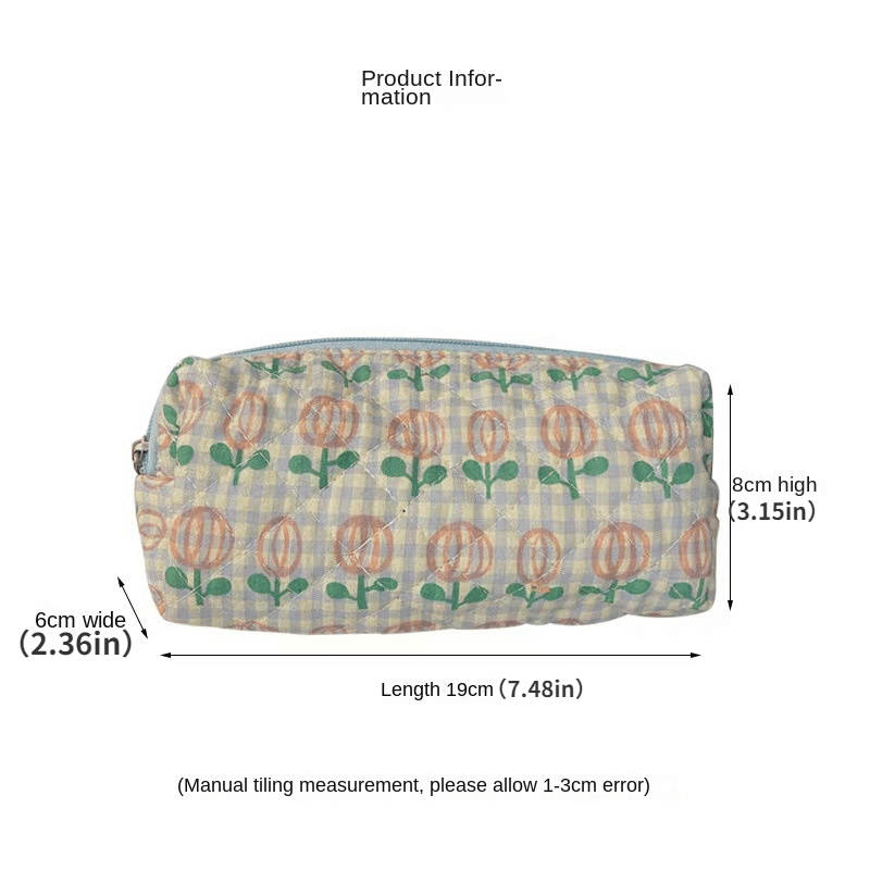 Stylish Floral Makeup Pouch - Travel Cosmetic Organizer for Women