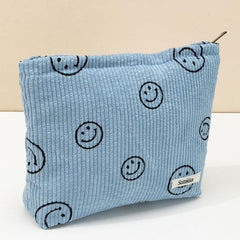 Roomy Makeup Pouch Bag for Women Teens Girls Zipper Closure Travel Organizer