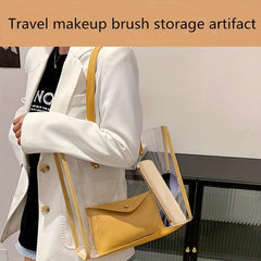 Travel Makeup Brush Holder Portable Silicone Makeup Brush Case