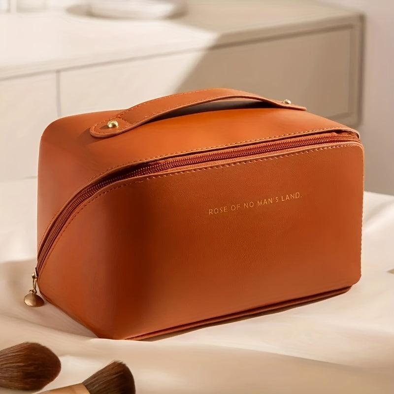 Large Travel Cosmetic Bag Waterproof Makeup Organizer Portable With Handle