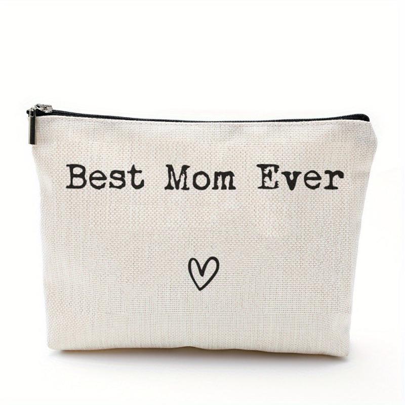 Portable Cosmetic Bag with Zipper Closure