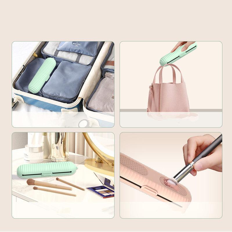 Travel Makeup Brush Holder & Organizer