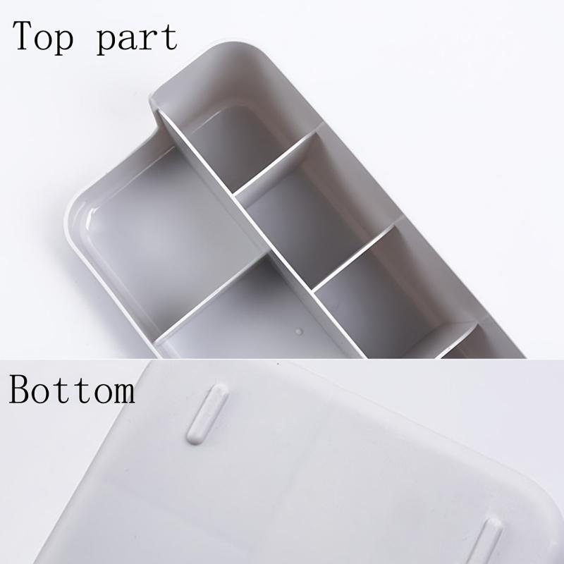 5-Compartment Makeup Organizer Large Capacity Cosmetic Display Case