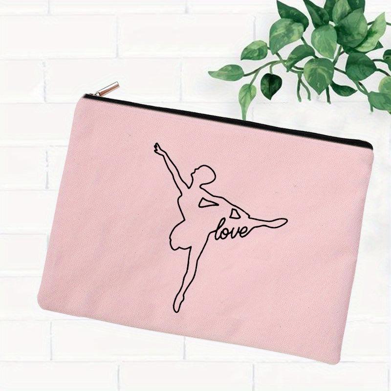 BORN TO DANCE Print Woman Cosmetic Bag Makeup Organizer High Toiletry Bag