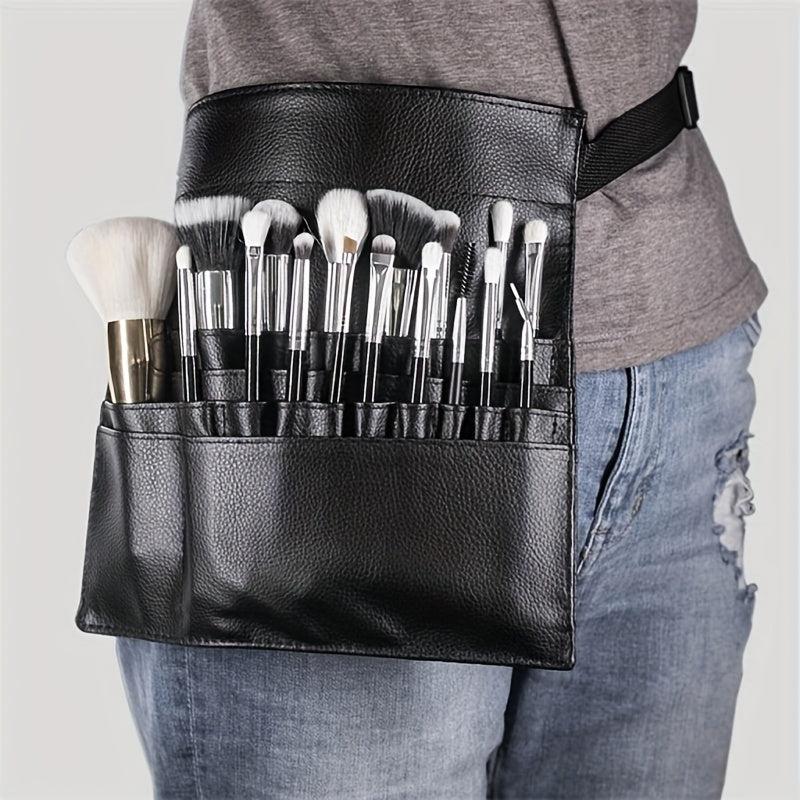 Professional PU Cosmetic Makeup Brushes Holder Large Capacity