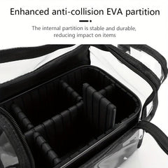 Makeup Brush Holder Case Clear Waterproof Organizer Bag
