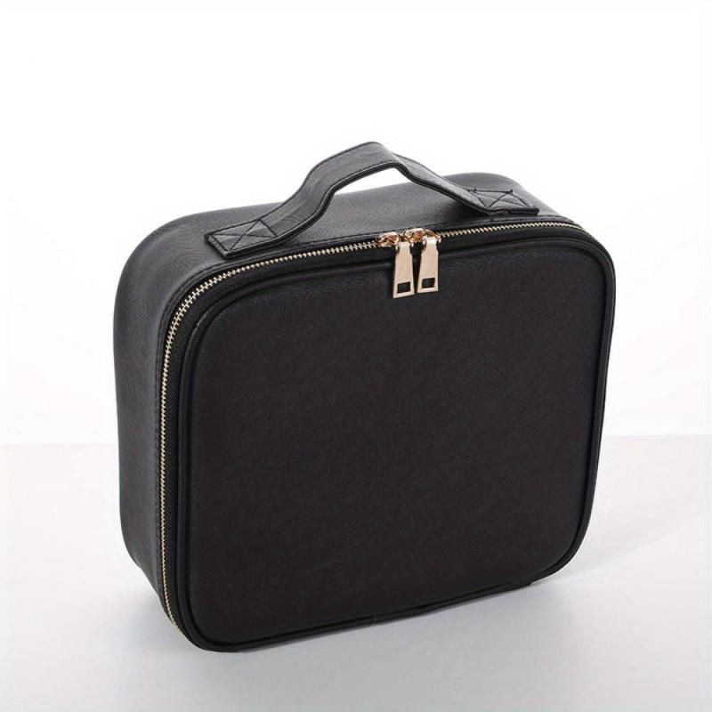Makeup Bag Organizer With Adjustable Dividers Cosmetic Bag Portable Travel Case