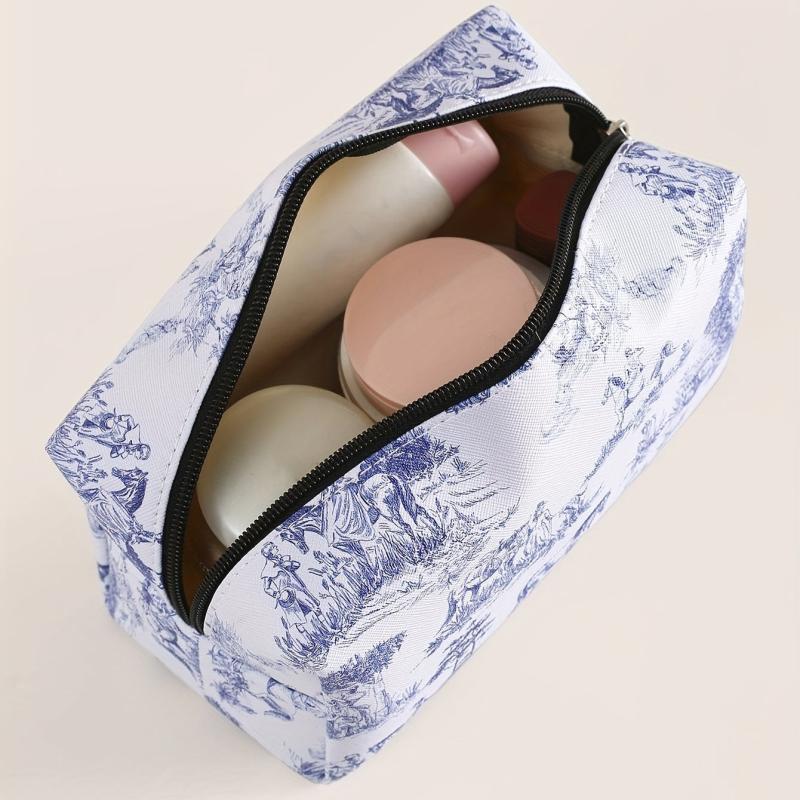 Horse & Figure Makeup Bag Toiletry Bag For Women Small Travel Cosmetic Pouch