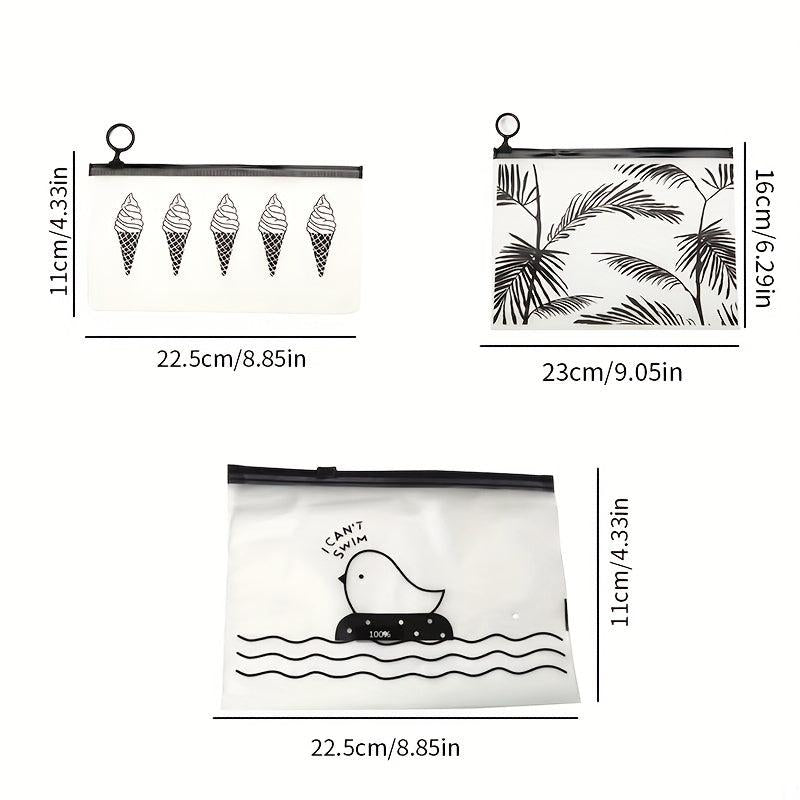 Cartoon Face Cover Storage Bag Makeup Case Travel Pouch Coin Purse