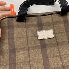 Plaid Print Makeup Bag Cosmetic Organizer Large Capacity Pouch