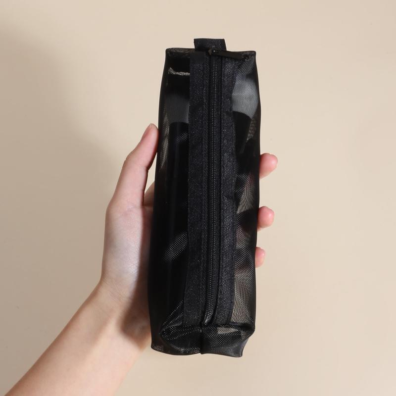 Travel Makeup Organizer with Zippered Pencil Case