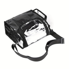 Clear Makeup Organizer Bag Cosmetic Bag With Sturdy Zipper And External Pockets