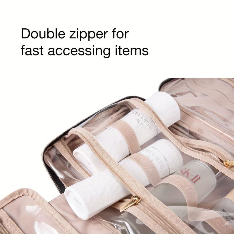 Travel Toiletry Bag for Makeup and Full Size Products