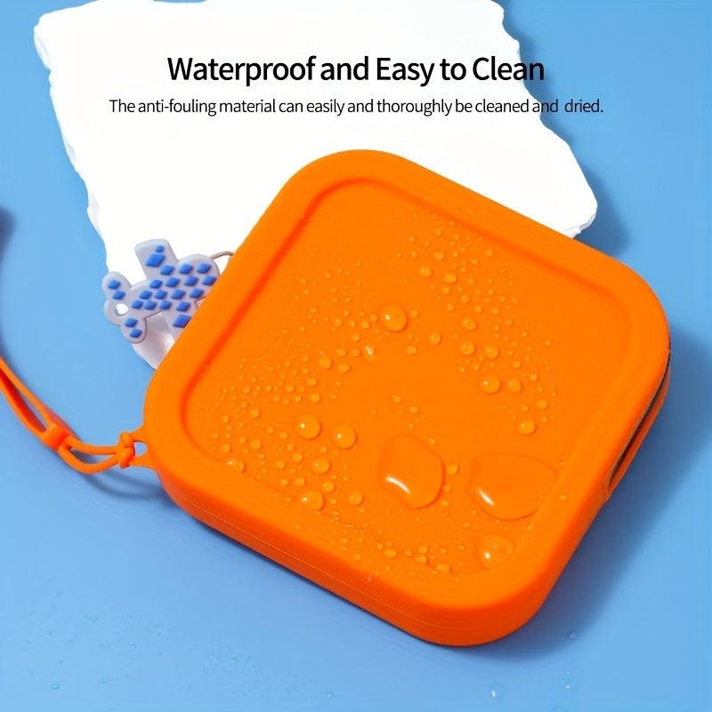 Silicone Zipper Makeup Pouch Waterproof Toiletry Bag