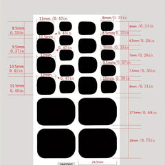 Waterproof Toe Nail Polish Stickers - Self Adhesive Manicure Kits