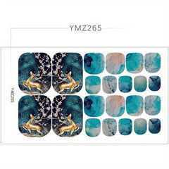 Waterproof Toe Nail Polish Stickers - Self Adhesive Manicure Kits