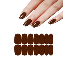 Solid Nail Polish Strips Nail Wraps Self Adhesive Gel Nail Stickers