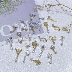 Nail Art Charms 3D Crystal Alloy Mixed Shapes Nail Gems Rhinestones