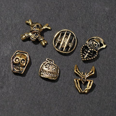 10pcs Halloween 3D Alloy Nail Art Charms for DIY or Salons