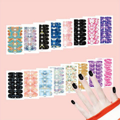 Leopard Pattern Nail Stickers Self Adhesive Nail Polish Stickers