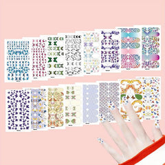 Leopard Pattern Nail Stickers Self Adhesive Nail Polish Stickers