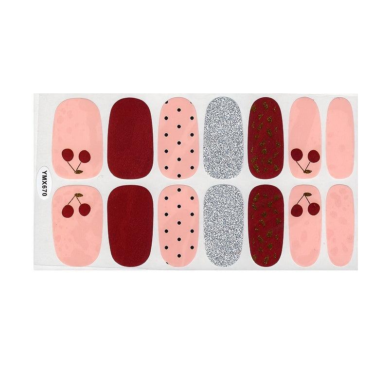 Leopard Pattern Nail Stickers Self Adhesive Nail Polish Stickers
