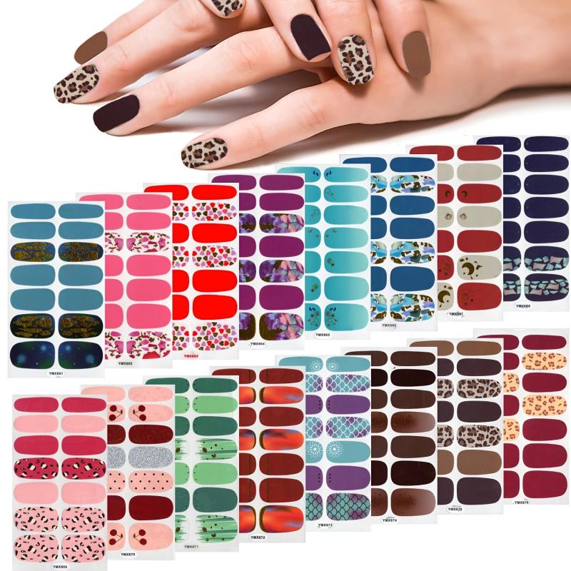 Leopard Pattern Nail Stickers Self Adhesive Nail Polish Stickers