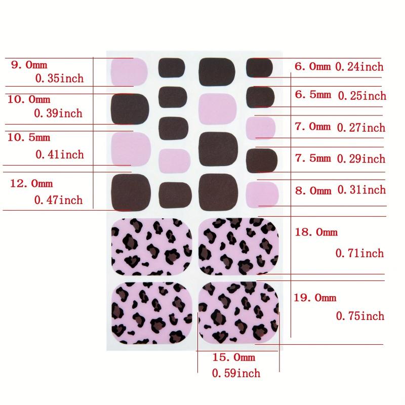 Waterproof Toenail Polish Stickers Self Adhesive Toenail Art Decal Strips