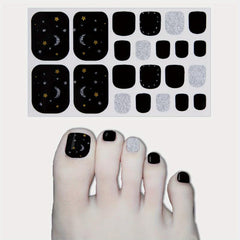 Waterproof Toenail Polish Stickers Self Adhesive Toenail Art Decal Strips