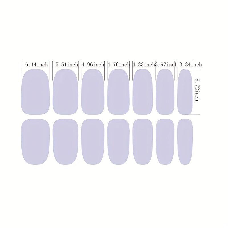 Waterproof Pink Glitter Nail Stickers Self Adhesive Manicure Kits