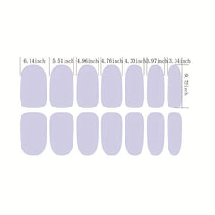 Waterproof Pink Glitter Nail Stickers Self Adhesive Manicure Kits