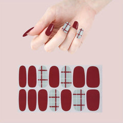 Nail Stickers Full Wraps Nail Polish Strips Self Adhesive Gel Nail Art Decals