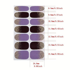 Nail Stickers Full Wraps Nail Polish Strips Self Adhesive Gel Nail Art Decals