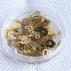 100pcs Steampunk Mechanical Gear Nail Art Decoration Kit